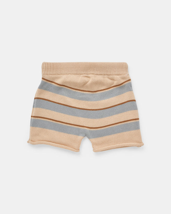 Jack Knit Short - Biscuit Stripe