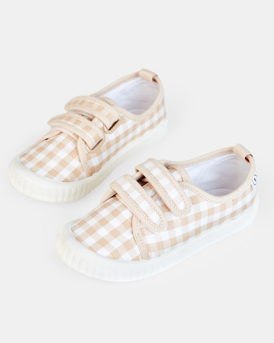 Ben Canvas - Beige Check