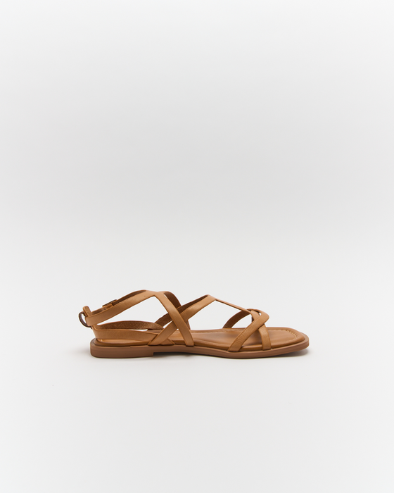 Edie Leather Sandal - Coconut Tan