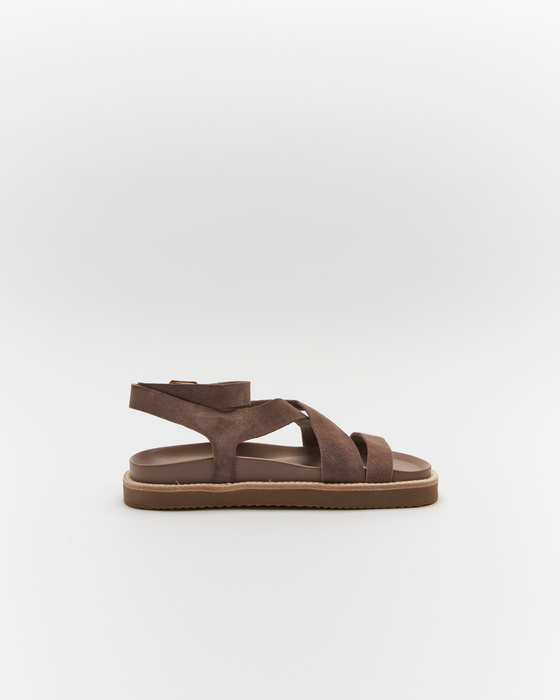 Pilar Leather Sandal - Cocoa Suede