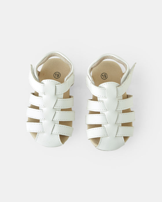 Mini Benson Sandal - White