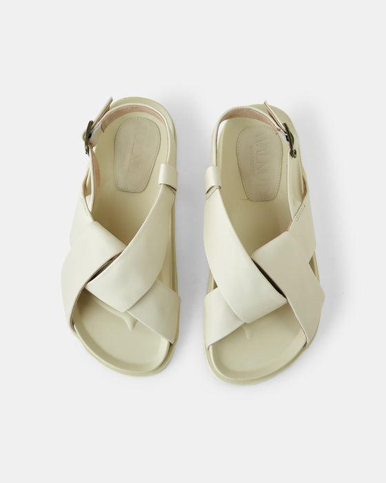 Mya Leather Sandal - Vanilla