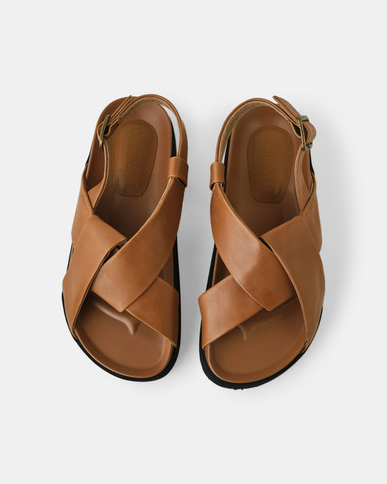 Mya Leather Sandal - Tan