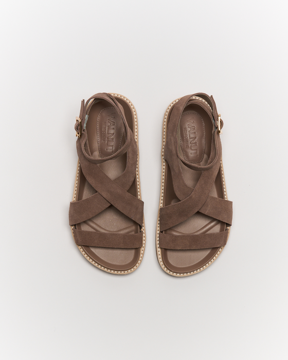 Pilar Leather Sandal - Cocoa Suede