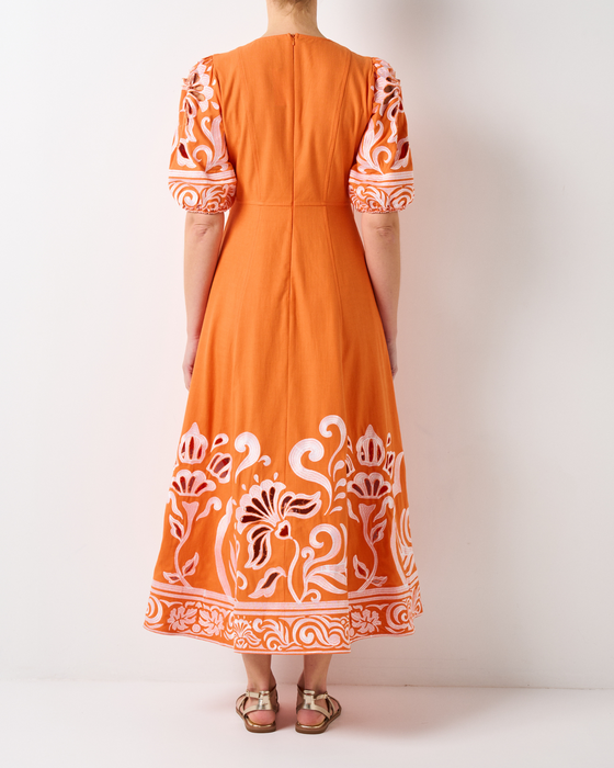 Santorini Dress - Tangerine