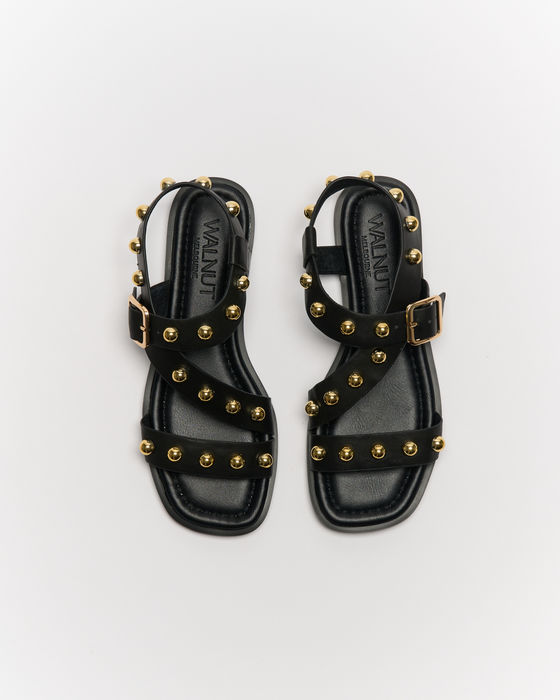 Reid Leather Sandal - Black