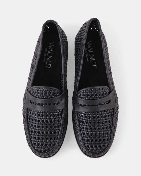 Harlow Loafer - Black Woven