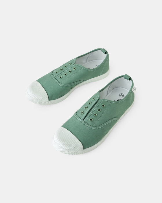 Euro Canvas Plimsole - Sage