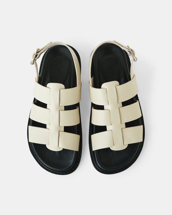 Dakota Leather Sandal - Vanilla