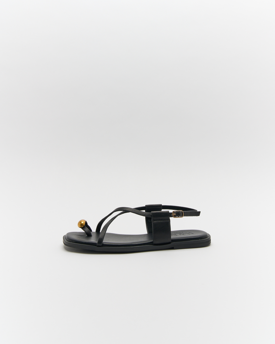 Eliana Leather Sandal - Black