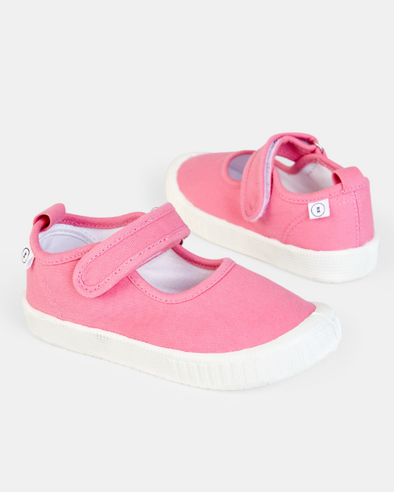 Mary Jane Canvas - Lolly Pink