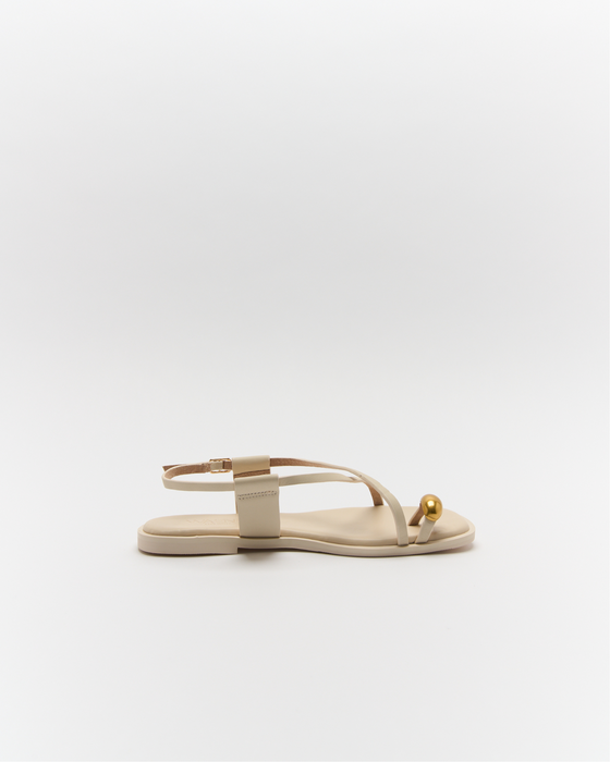 Eliana Leather Sandal - Vanilla