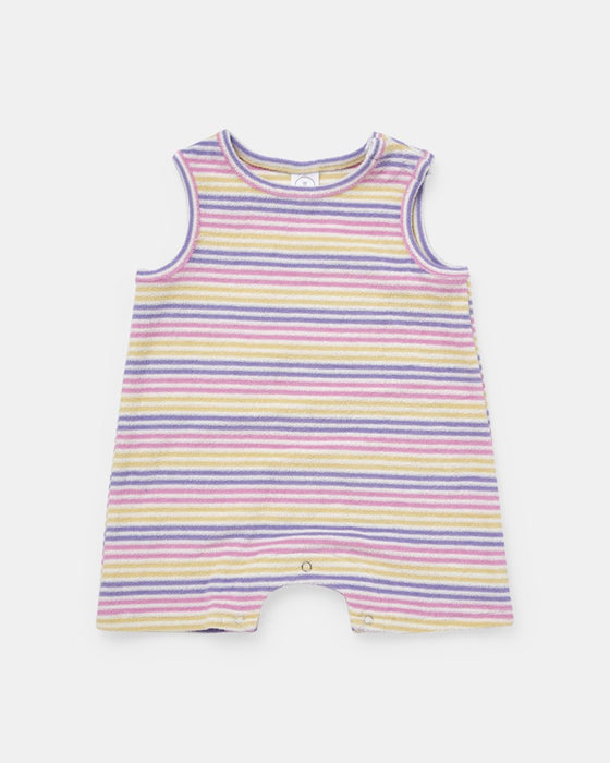 Brodie Romper - Lollipop Stripe