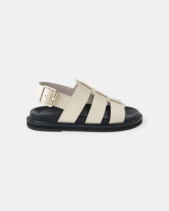 Dakota Leather Sandal - Vanilla