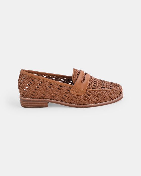 Harlow Loafer - Tan Woven