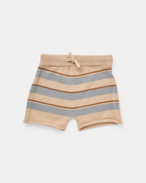 Jack Knit Short - Biscuit Stripe