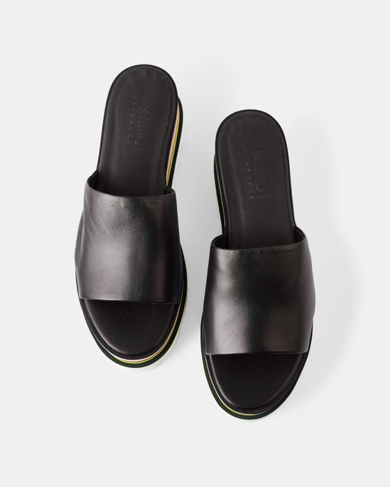 Nina Leather Sandal - Black — Walnut Melbourne
