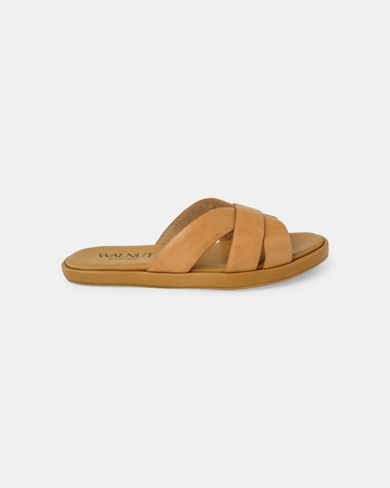 Lola Leather Slide - Coconut Tan