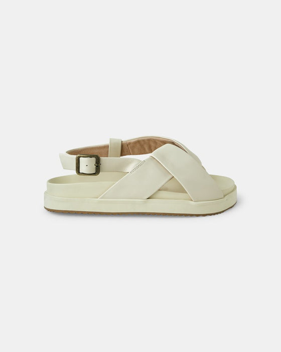 Mya Leather Sandal - Vanilla