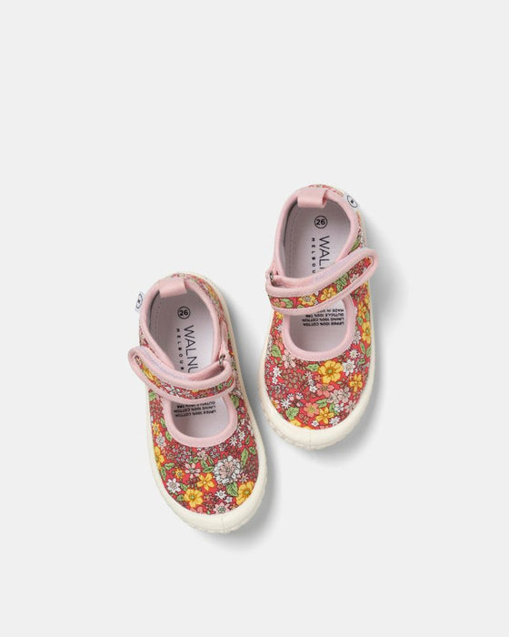 Mary Jane Canvas - Bloom Peach