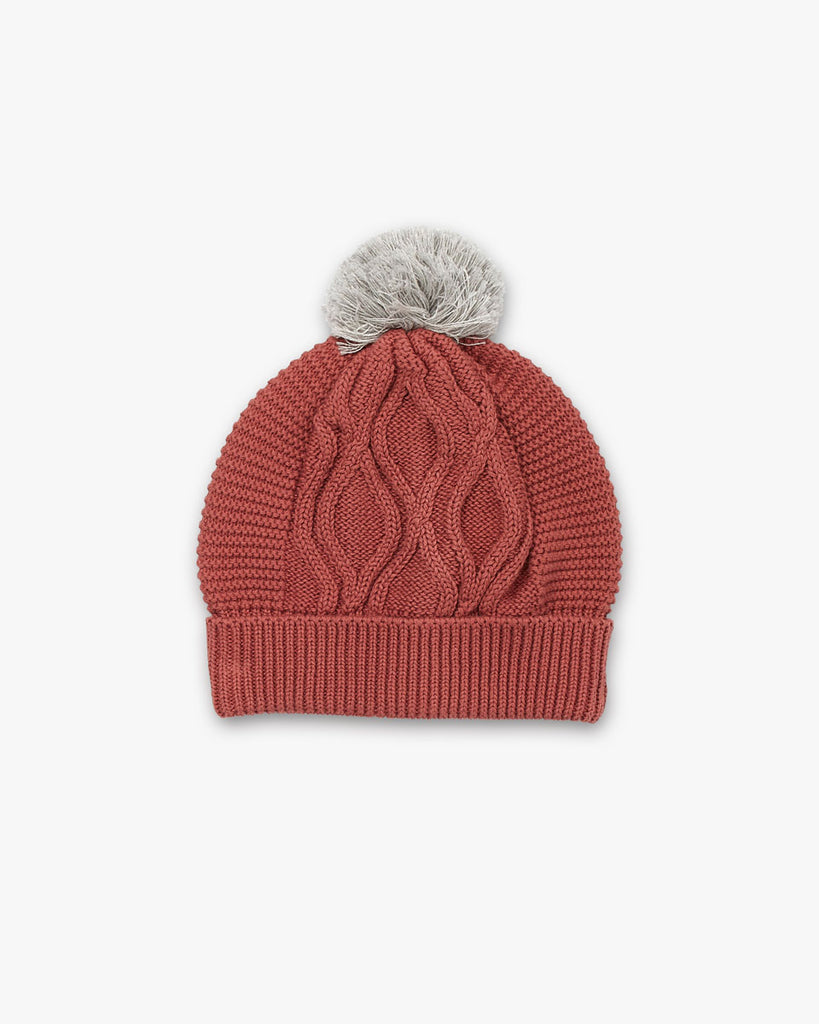 Vera Cable Beanie - Clay Walnut Melbourne